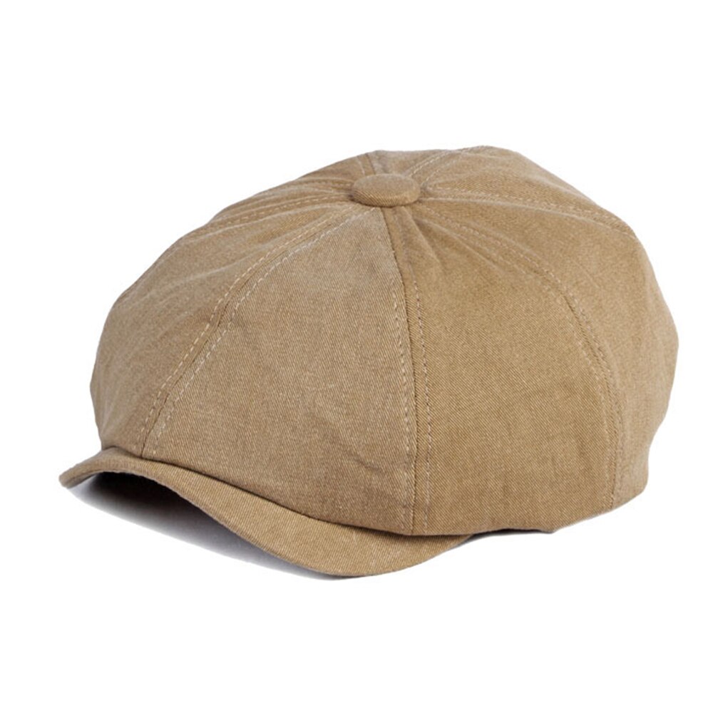 Papillon Do vieux coton, casquette de livreur, chapeau d&#39;hiver pour hommes et femmes, casquette octogonale Vintage, béret de peintre, noir, kaki, café: Kaki