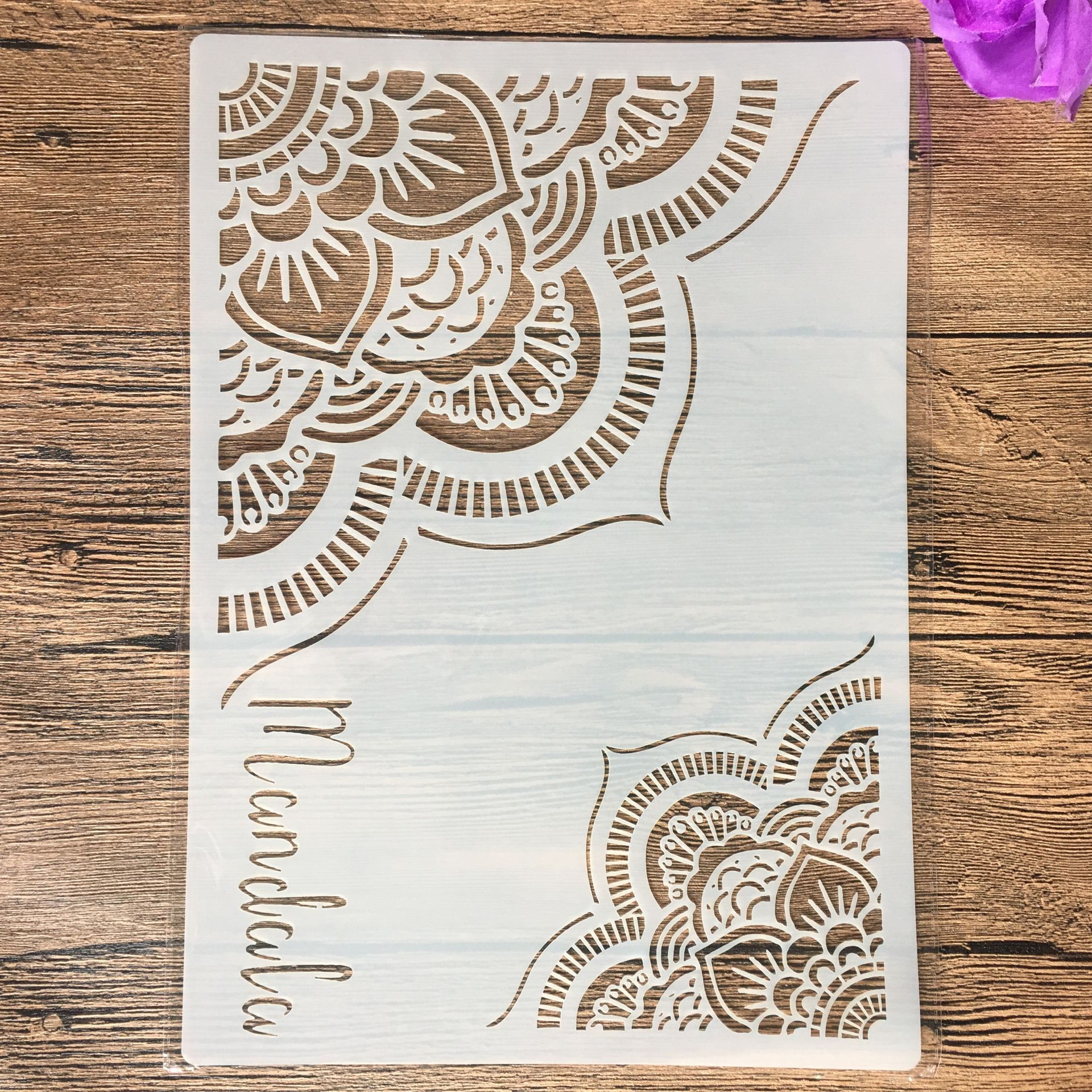 A4 29 * 21cm Round Mandala DIY Stencils Wall Paint... – Vicedeal
