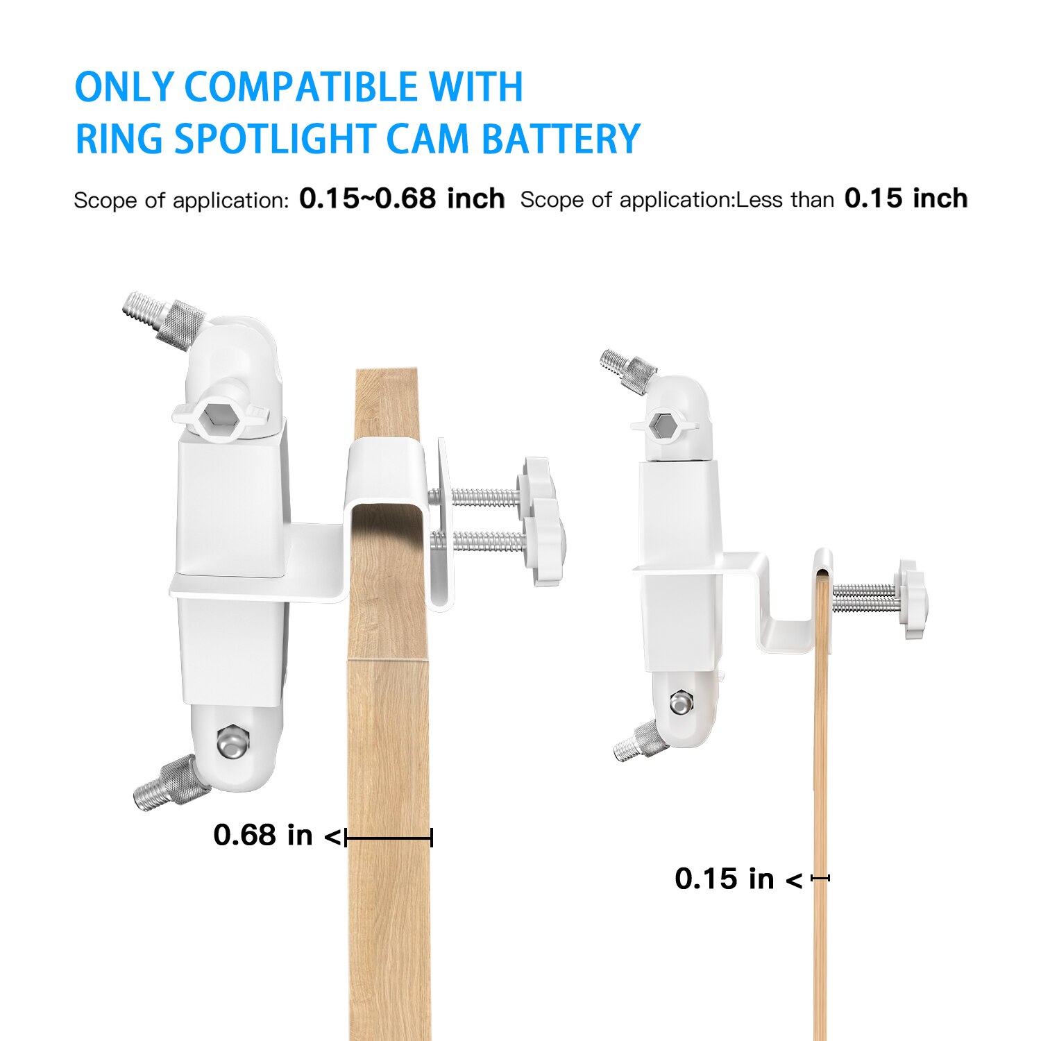 2-in-1 Outdoor Gutter Mount for Eufy Solar Panel &amp; Eufycam 2/2C/E/2 Pro/2C Pro,Double Mount 180 Degree Swivel Mounting Brackets