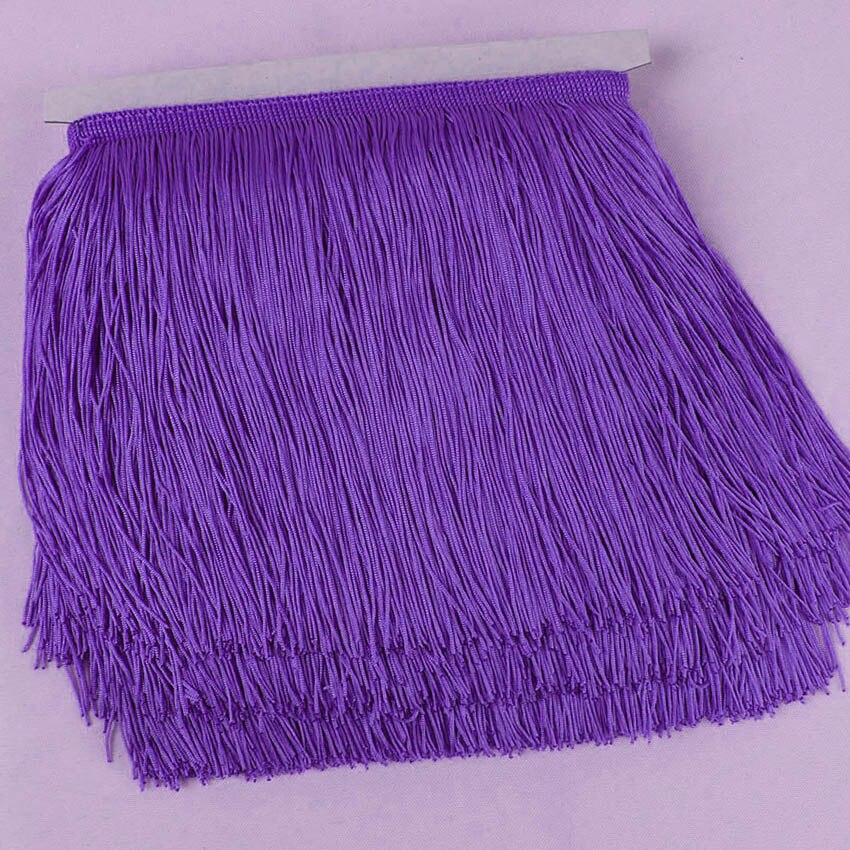 10 Yards/lot Lace Fringe Tassel Polyester Lace Trim Lint DIY Gordijn Latin Jurk Podium Kledingstuk 15 cm/ 20 cm/30 cm Breed: S / MULTI