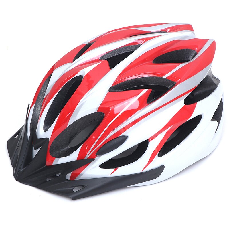 bicycle helmet cycling unisex super light integrally-molded inside electric bike MTB mountain bike aero helmet safety: Red white
