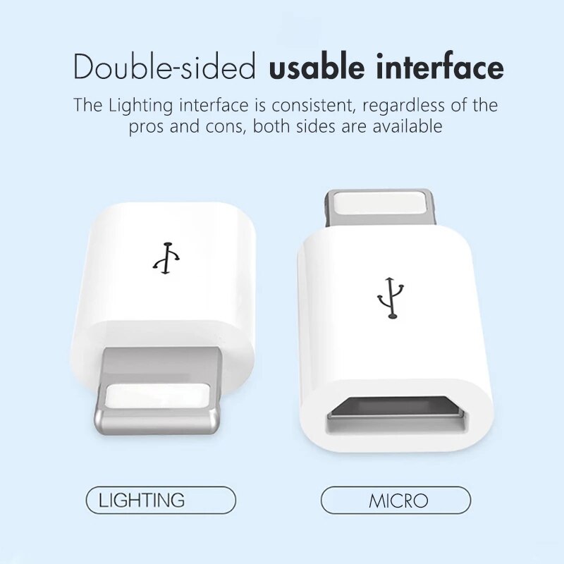 Mini Otg Lightning Naar Micro Usb Adapter Voor Apple Iphone 12 11 Pro Max Xs Max Xr X 7 8 6S 6 Data Sync Charger Kabel Connector