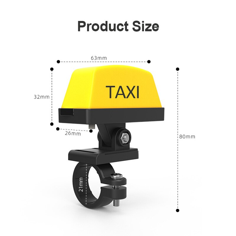 Motorfiets Led Licht Gemodificeerde Helm Decoratie Verlichting Elektrische Auto Taxi Opladen Staart Doos Waarschuwing Usb Opladen Motorfiets Lamp