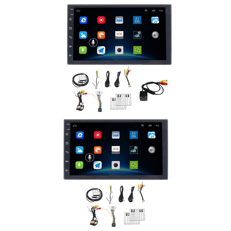 7 tommer 2 din bil gps radioafspiller android 8.1 universel radio gps navigation o afspiller (kamera)