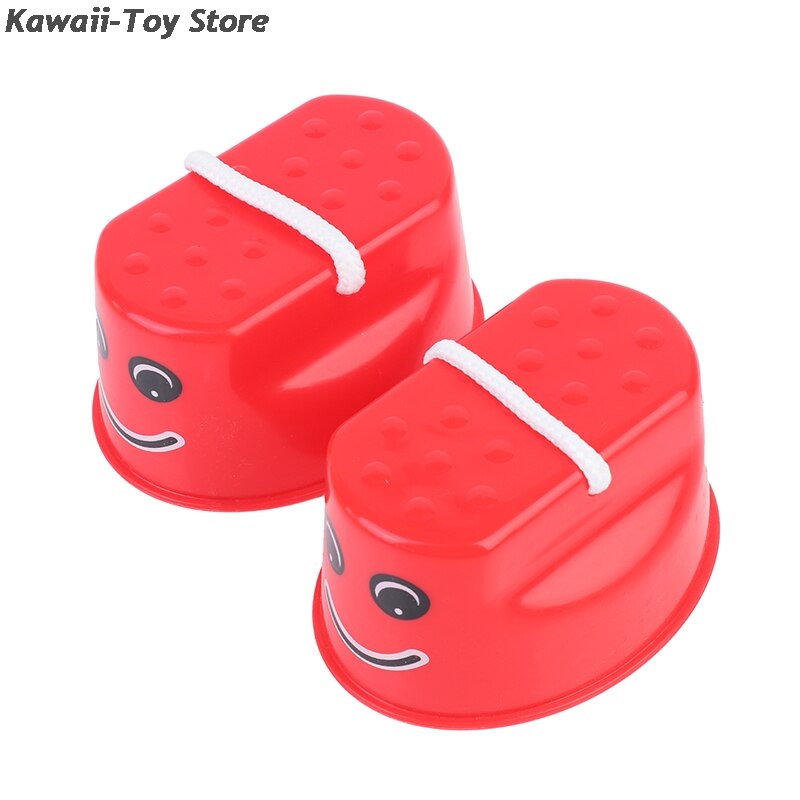 Zancos para saltar para niños y niñas, juguetes deportivos para el aire libre, Juguetes Divertidos para caminar, de Navidad, 2 uds.: Rojo