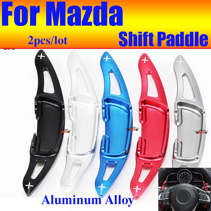 God pasform til mazda mx -5 cx-4 aluminiumslegering shifter padle forlænget shifter tilbehør 2 stk/sæt