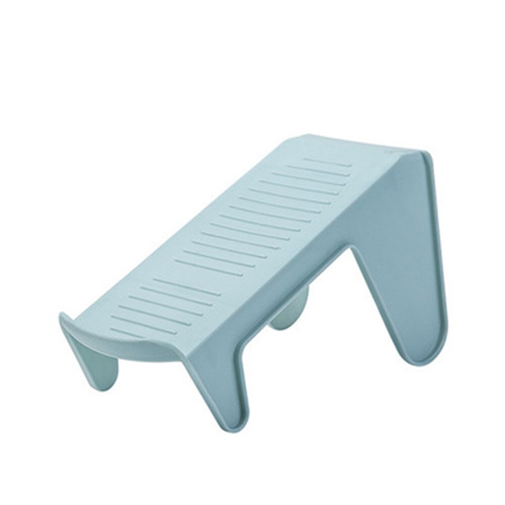 Household Storage Shoe Rack Double Shoe Support Plastic Integrated Simple Space Economy Simple Shoe Storage Rack: Blue-Singlefoot