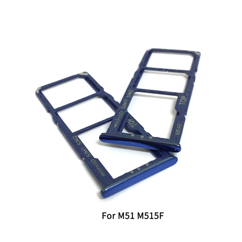 Sim Tray Holder For Samsung Galaxy M31S M317F / M51 M515F SIM Card Tray Slot Holder Adapter Socket Repair Parts