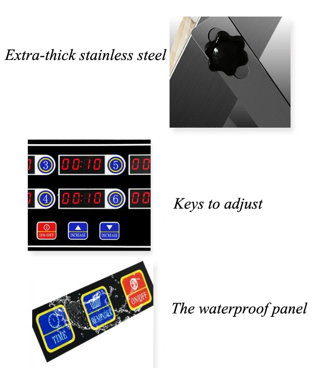 Commercial Kitchen Timer Eight Channel Multi-function Reminder Countdown Timer Burger Shop CAL-8B