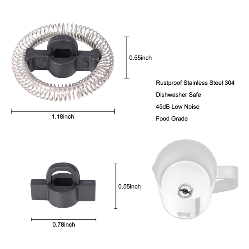 A15Q-MMF-015 Electric Milk Frother And Heater Replacement Mixer Set For Secura