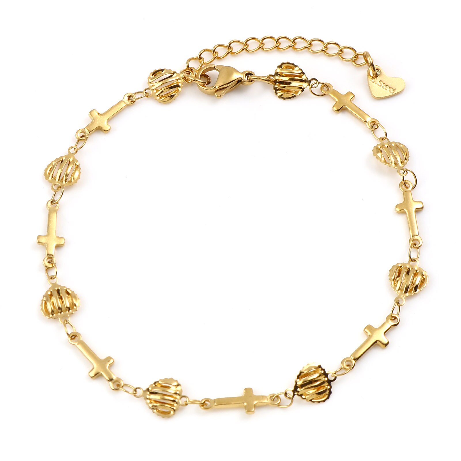 Tobillera de estrella de acero inoxidable para mujer, joyería para el pie, cadena chapada en oro, pulsera, accesorios de de cumpleaños: 09