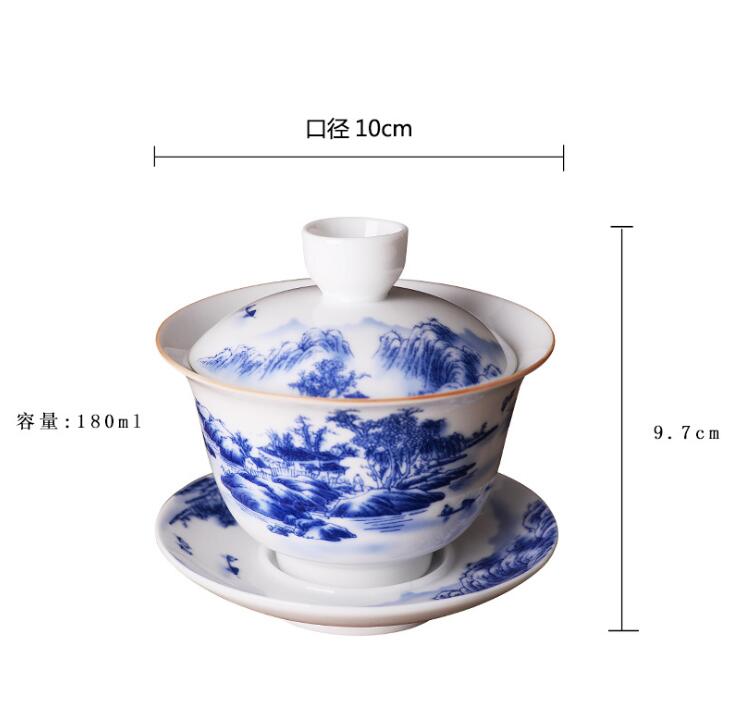 180ml kreativitet teservis gaiwan keramiska teserviser kung fu teceremoni skål teset tillbehör dekoration tillbehör hantverk