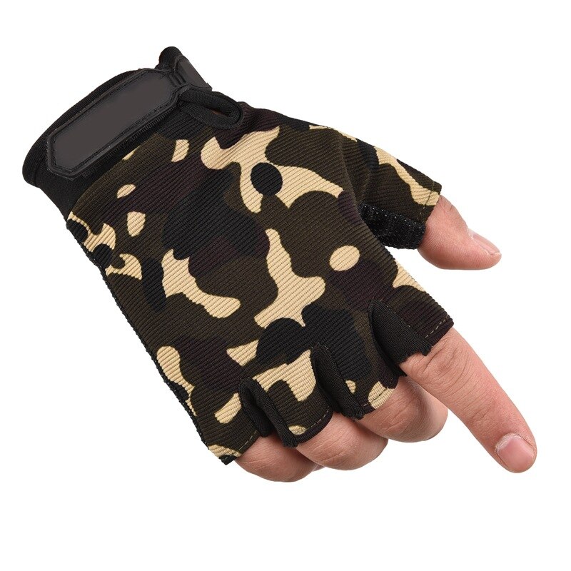 Deportes al aire libre mujeres hombres guantes de alpinismo protección resistente al desgaste antideslizante Fitness equitación entrenamiento dedo desnudo