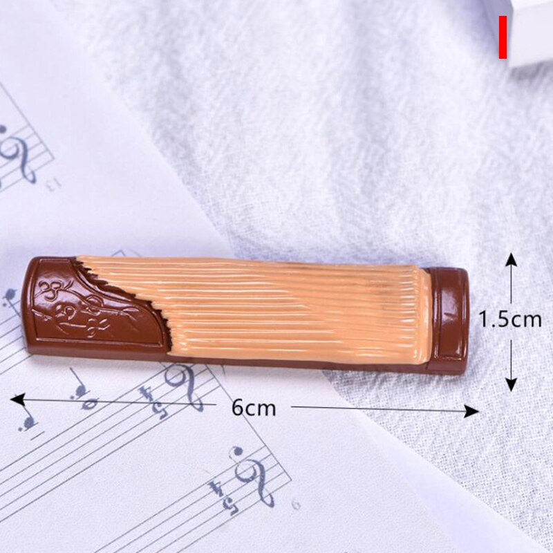 Miniature Music Instrument Resin Mini Violin Dollhouse Decorative Ornaments Crafts DIY Home Music House Bar Furniture Toys: I