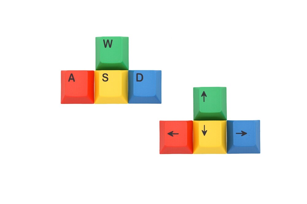 Cmyk Rgby Kleurrijke Cherry Profiel Pbt Keycap Voor Mechanische Toetsenbord Dye Sub Wasd Pijl Magenta Cyaan Groen Geel Rood geel