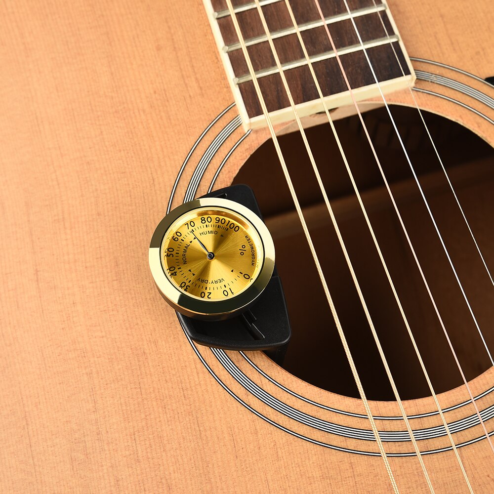 Universal Acoustic Classic Folk Guitar Humidifier Hygrometer + Dropping Bottle