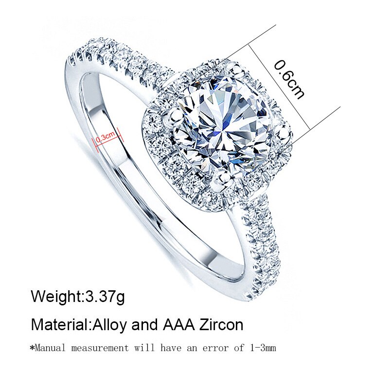 Neue Trendy Kristall Engagement Claws Ringe für Frauen AAA Weiß Zirkon Kubische Elegante Ringe Weibliche Hochzeit Schmuck