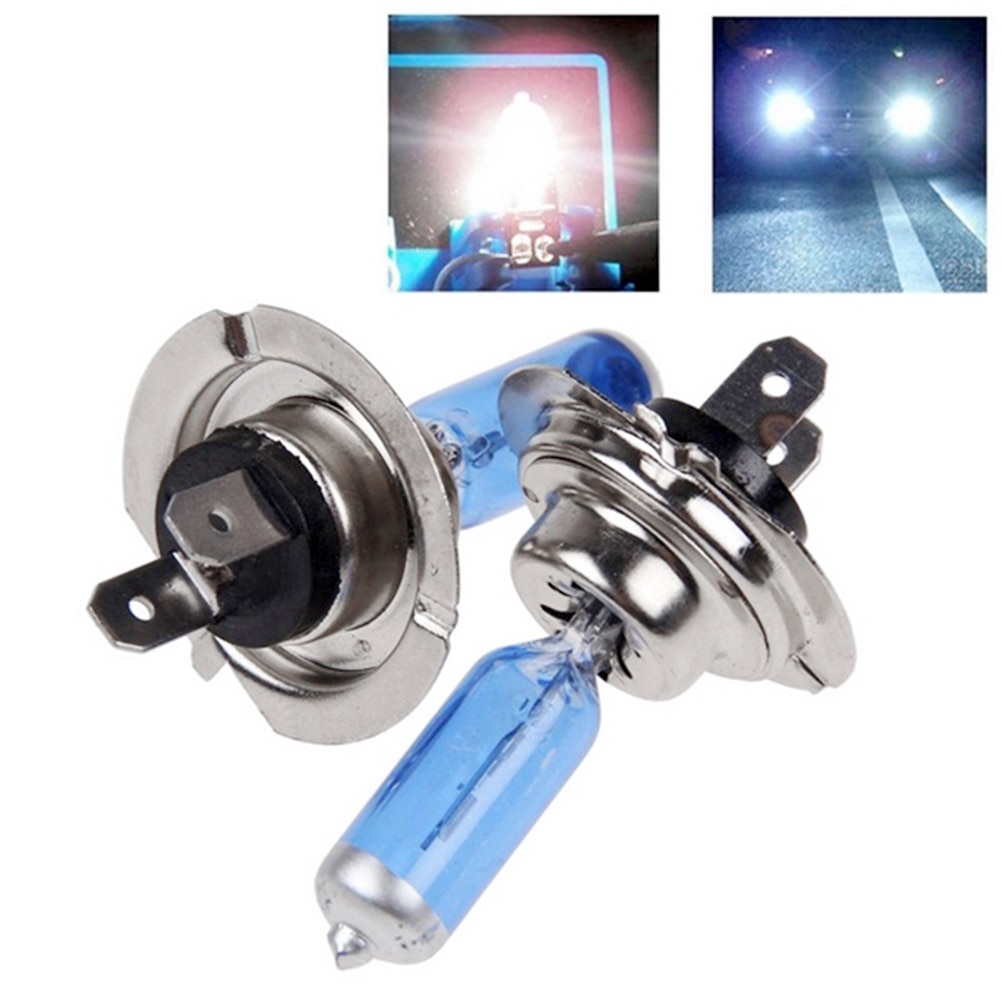 2Pcs H7 Halogeen Lamp 5000K 12V 55W Xenon Donkerblauw Super Wit Quartz Glas Auto Koplamp vervanging Lamp Auto Lamp