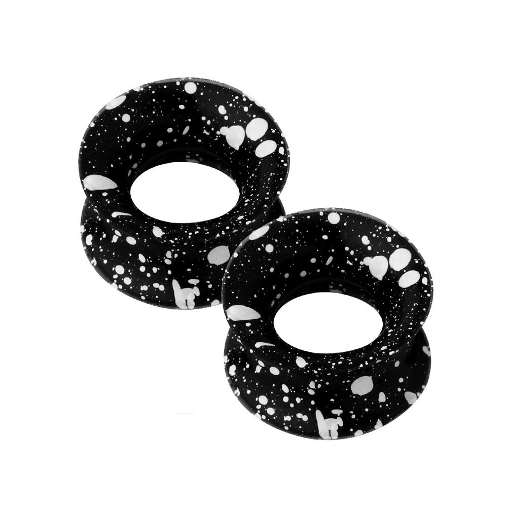 Dilatadores de oreja de silicona para hombres y mujeres, dilatadores flexibles, expansores de doble campana, joyería para Piercing de oreja, 2-8 piezas