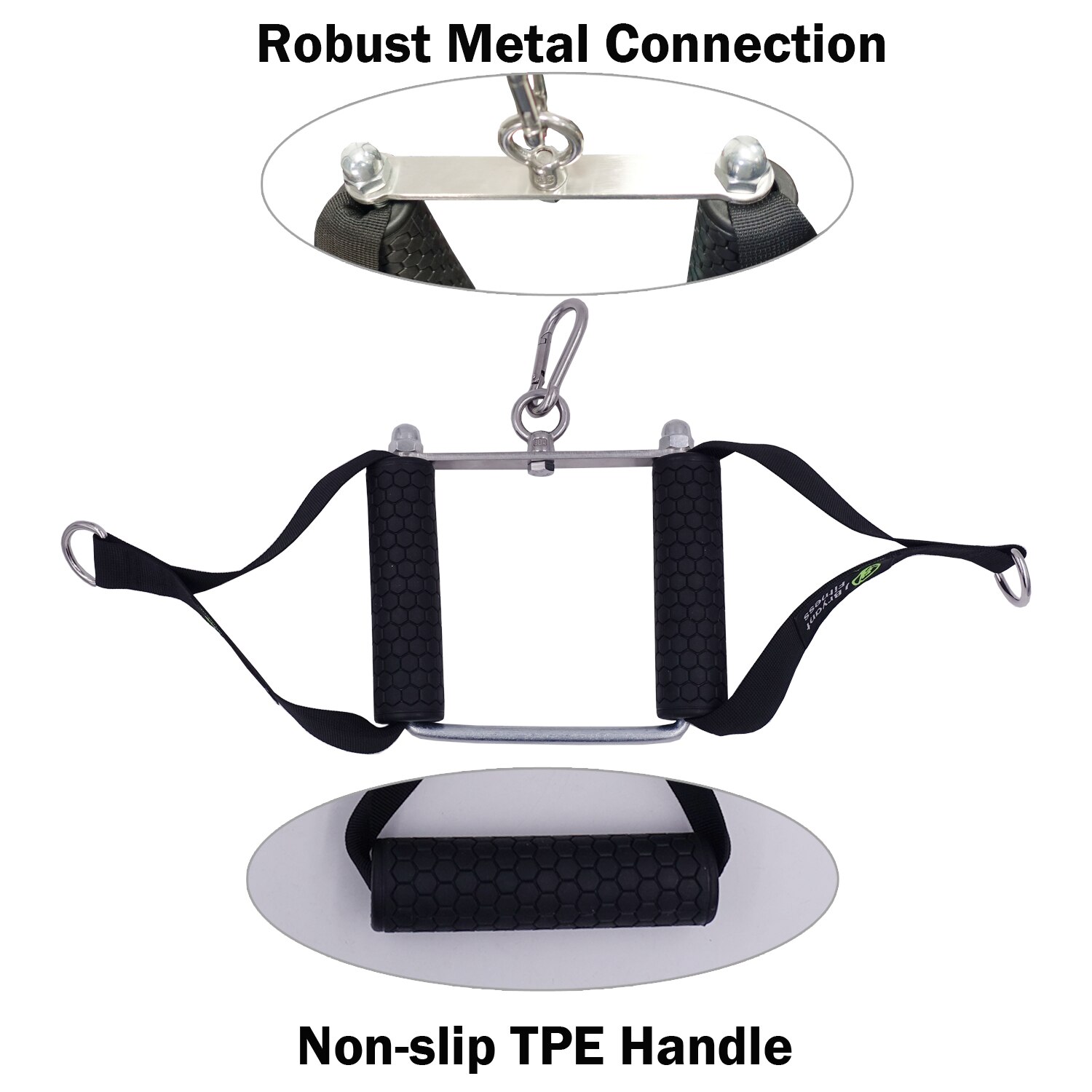 Gym Rowing Double D Handle Lat Push Down V Bar Cable Machines Attachment Multifunction Triceps Strength Workout Exercise Trainer