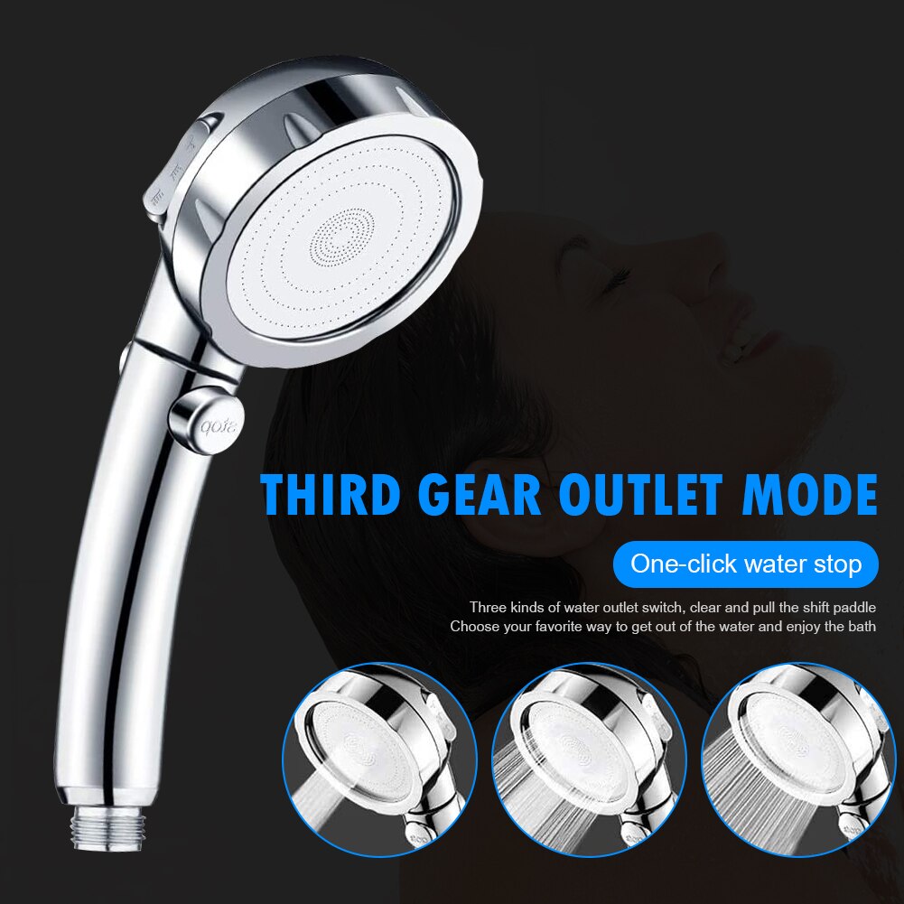 Adjustable Rain Shower Head Handheld Set Anion High Pressure Bathroom Rainfall Gadgets Water Saving Showerhead