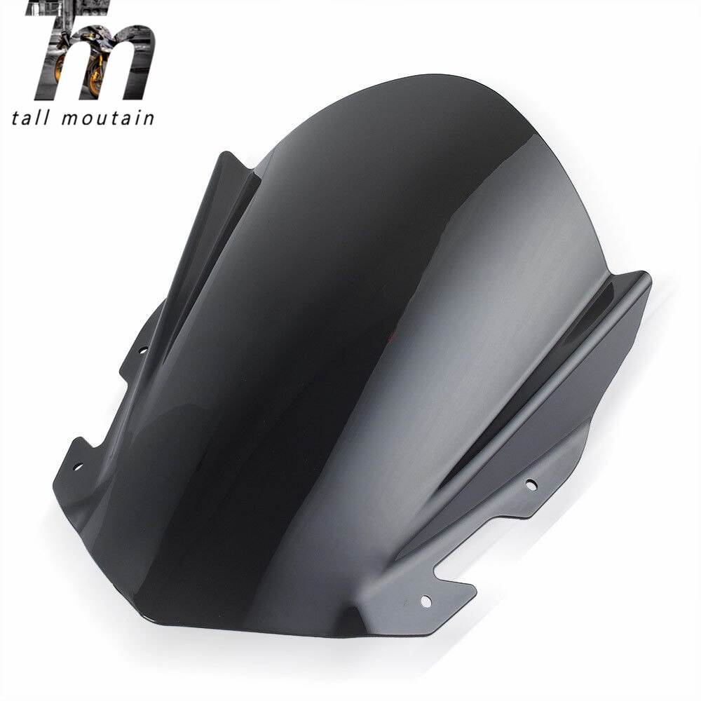 RC125 RC200 RC390 Motorcycle Double Bubble Windscreen Windshield For KTM RC 390 200 125 Smoke: Black