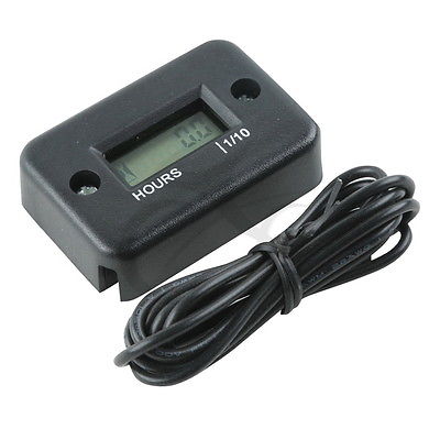 Motorcycle Waterproof Digital Engine Hour Meter For Boat ATV Bikes Honda Yamaha Kawasaki