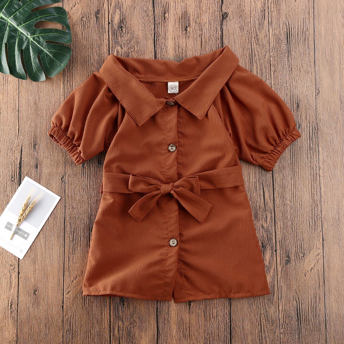 Baby zomerkleding peuter kinderen babymeisje strik jurk romper jumpsuit broek outfit kleding wijde hals mantel top + sjerp