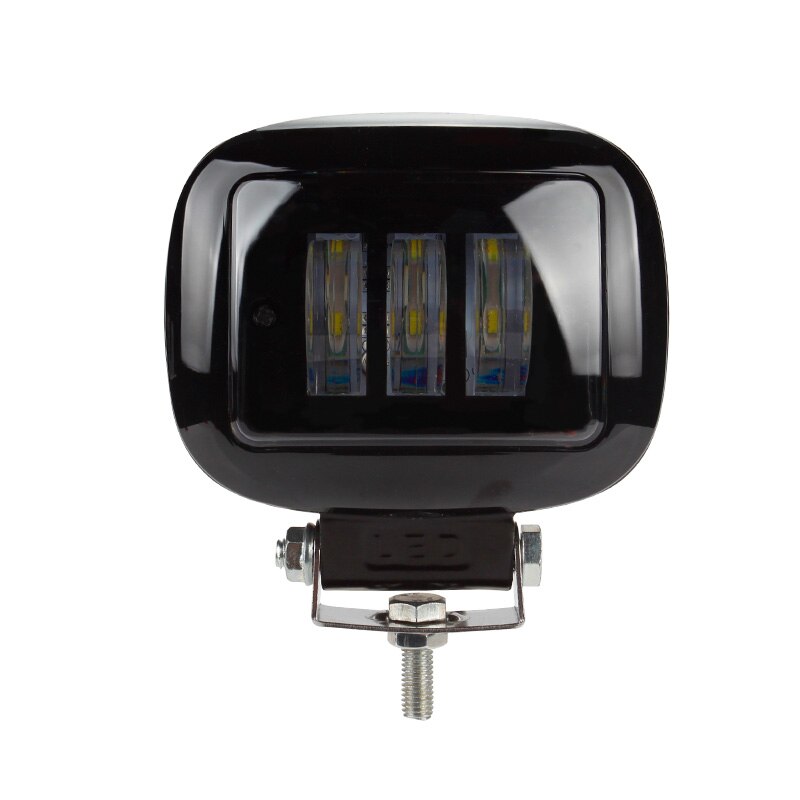 OKEEN-Luz led de trabajo con lente 6D, faro redondo de Squar de 30W y 12V para coche, 4WD, ATV, SUV, UTV, camiones, 4x4, luces de conducción todoterreno: 1pcs  black square