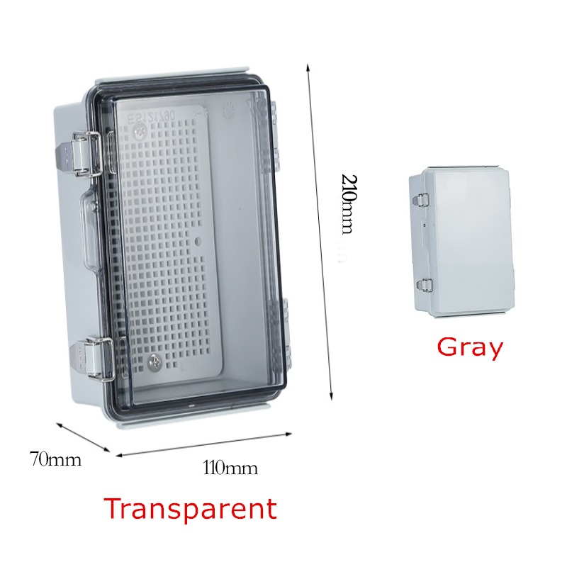 IP67 Waterproof Gray/Transparent Cover Enclosure Juction Box ABS Plastic Outdoor Electronic Instrument Hinge Case: 3XL / Ivory