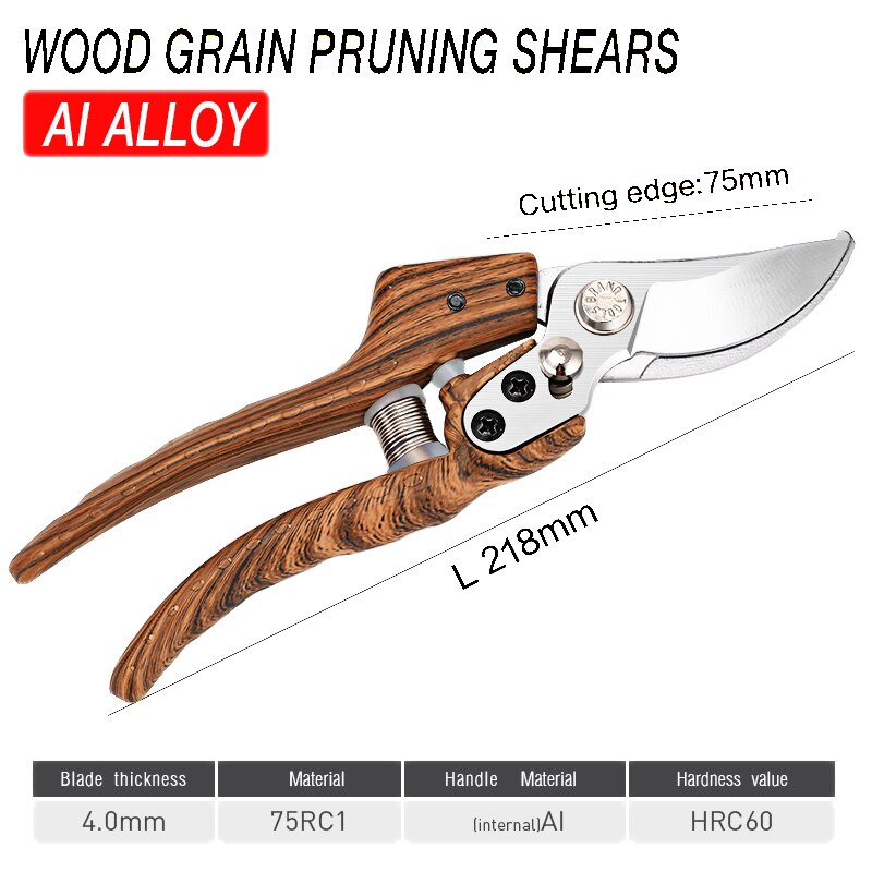 Plant Trim Horticulture Hand Pruner Cut Secateur Garden Pruning Shears Trimmers Secateurs Hand Pruner Clippers Garden Scissors: D