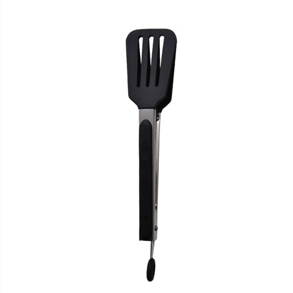Grill Kochen Zange Edelstahl Salat Pasta Servierzange Anti-Verbrühungen schwer Pflicht Mehrzweck Spachtel Zange Küche Werkzeuge: A