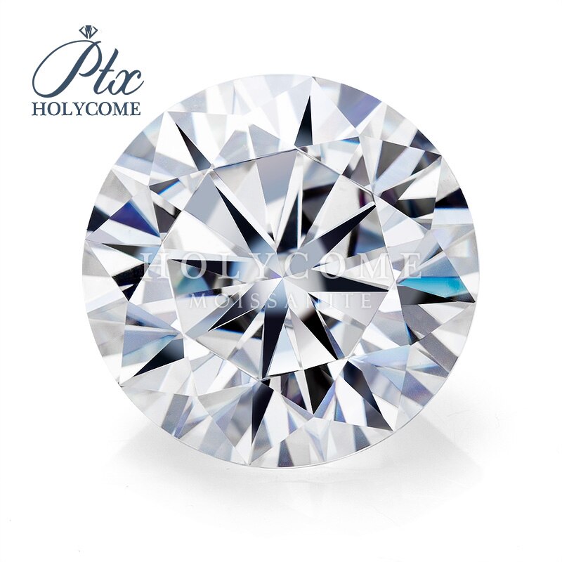 5.5mm okrągły brylantowy krój luźny diament EF biały VVS1 syntetyczny Moissanite hurtowy dostawca zaakceptowany dostosowane rzeźbione usługi