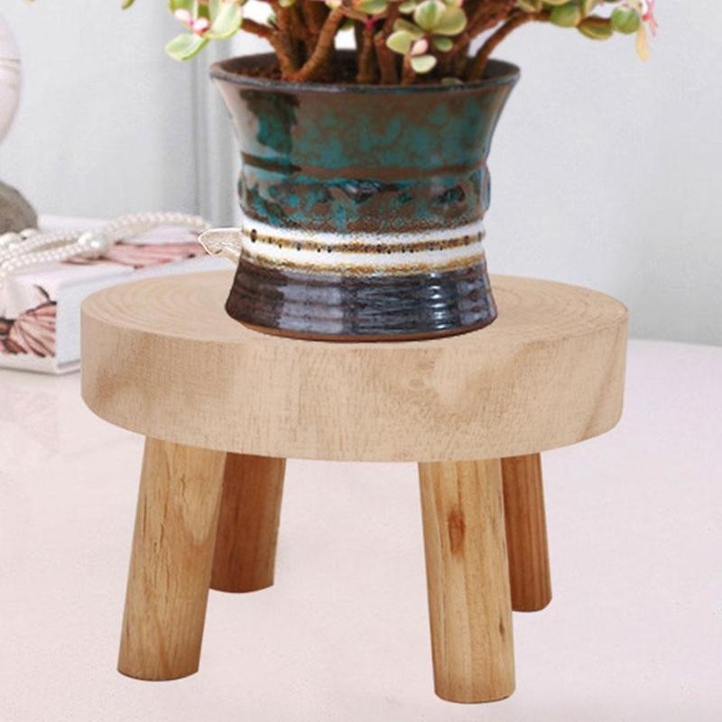 Banc en bois pour plantes à fleurs, support de Pot de fleurs, étagère d&#39;affichage succulente de jardin intérieur et extérieur, support de Base, tabouret en bois