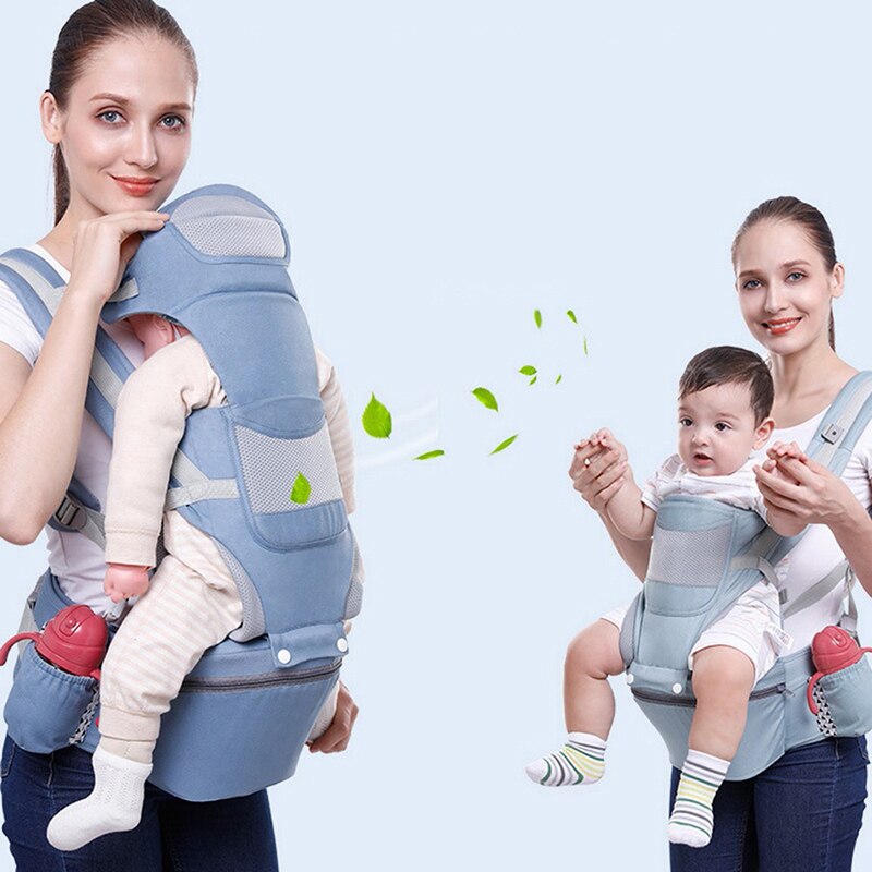 Ergonomische Draagzak Heupdrager Sling Voorkant Kangoeroe Wrap Carrier Voor Baby Reizen Draagzak Wrap Multifunctionele