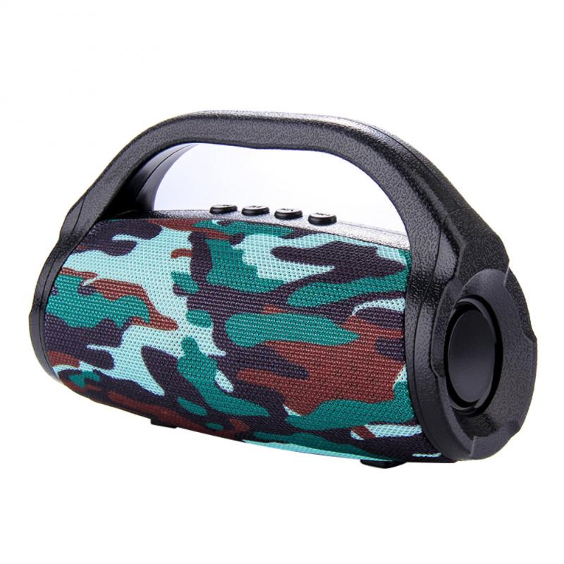 Creatieve Draadloze Bluetooth Speaker Draagbare Anti Stereo Subwoofer Boom Box Ondersteuning Tf Radio Voor Telefoon Pc Computer 1200Mah: camouflage