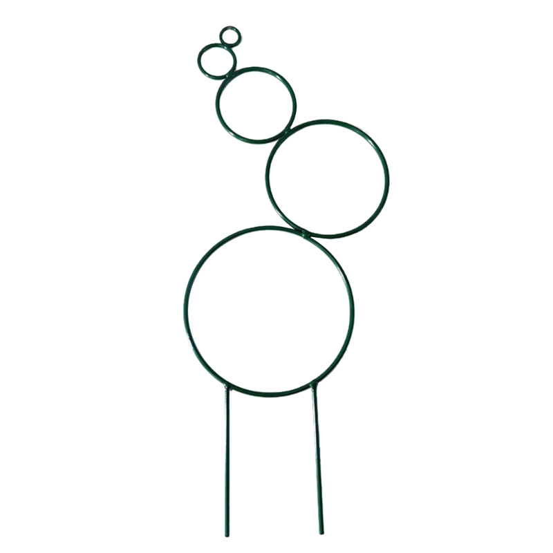 Treliça trepadeira redonda 14 polegadas, metal, ferro, estrutura suporte para jardim, varanda, planta, treliça