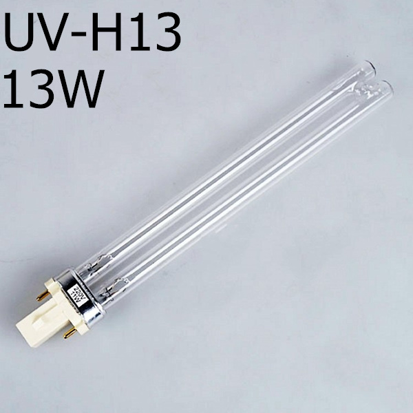 JEBO UV Sterilizer Light Replace Tube Watts 2-pin G23 Base Linear Twin Tube UV-C Germicidal Ultraviolet Light Bulb UV-H5-H36 36W: 13W