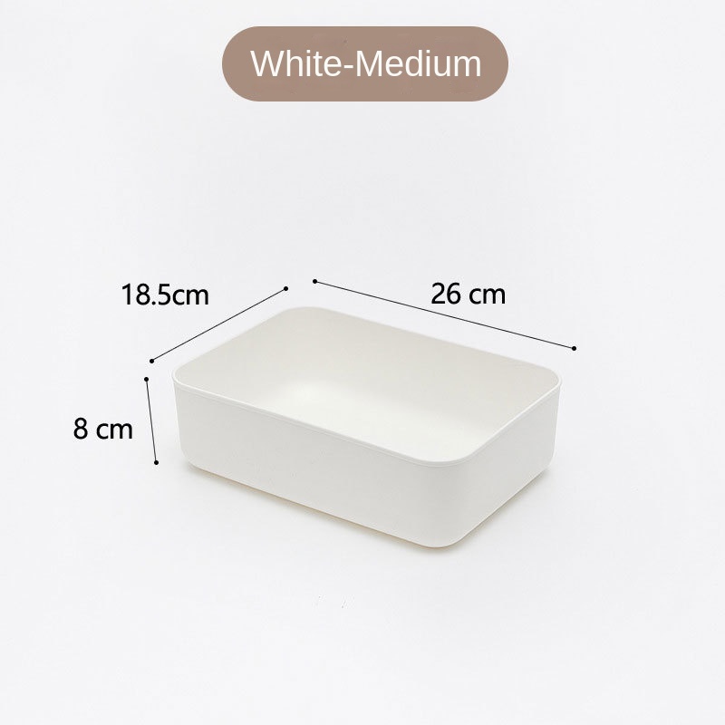 Opbergdoos Met Deksel Plastic Ondergoed Kleding Opbergdoos Kleding Opbergen Opbergdoos Opbergdoos Desktop Opslag Witte Opbergmand: Black