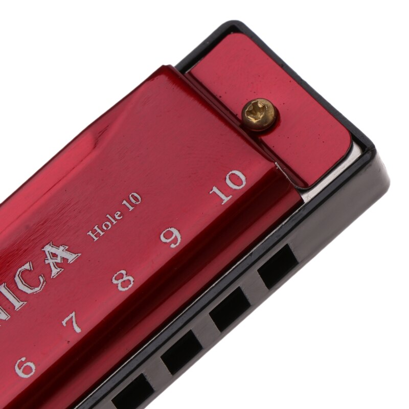 Homeland 10 Gaten Sleutel Van C Blues Harmonica Muziekinstrument Educatief Speelgoed Met Case
