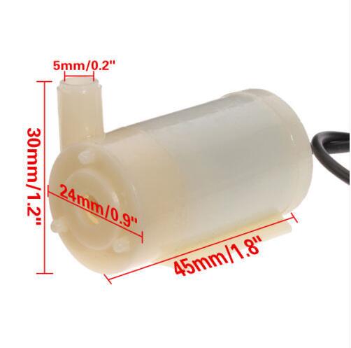 5 stks Mini Micro Dompelpomp Motor Pomp DC 3-6 V 120L/H Geluidsarm UK Stoc