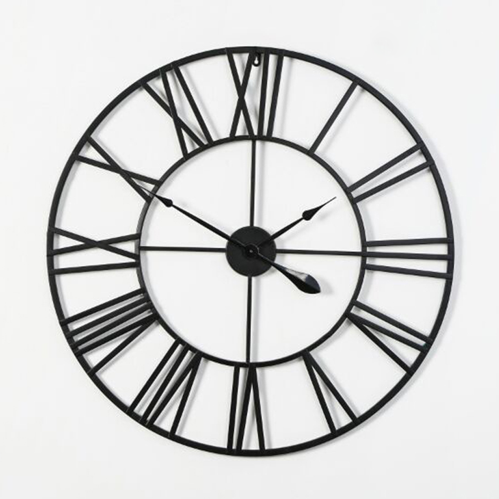 Reloj de pared grande hecho a mano, grande, de madera, Vintage, grande, artístico, lujoso, rústico, Retro 3D, 20 pulgadas