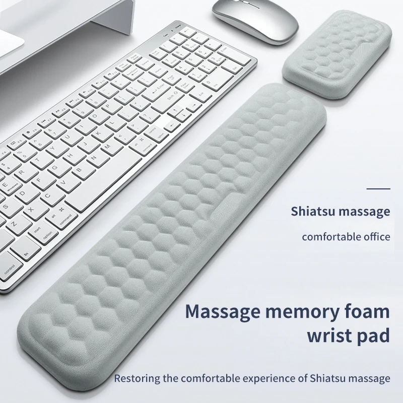 Tastatur-Handgelenkauflage, Memory-Schaum, Tastatur, Maus, Handgelenkauflage, ergonomisches , Handgelenkpolster für Computer, Tastatur, Laptop, Handgelenk
