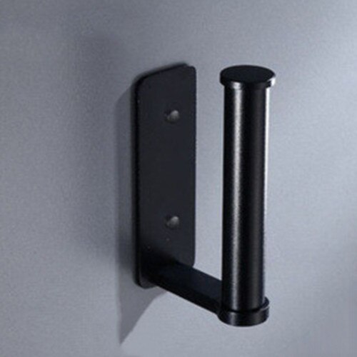 Wall Mounted Kitchen Paper Rack Muti-functions Aluminum Bathroom Tissue Holder Cloth Towel Rack Glue Paste Kitchen Holder