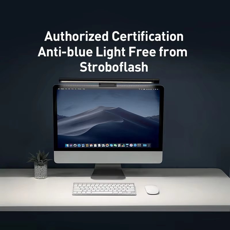 Baseus USB Light Computer Screen Hanging Lamp Pro LED Desk Table Lamp Upgrade Stepless Adjustment Monitor USB Reading Light