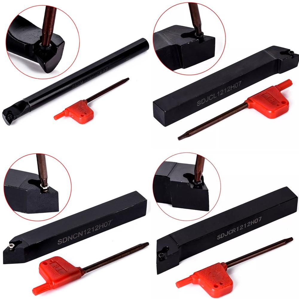 10 hartmetall-wendeschneidplatten,  + 4 drehmeißelhalter-sets ,  + 4 schraubenschlüssel für drehmeißel, werkzeugmaschinen-sets