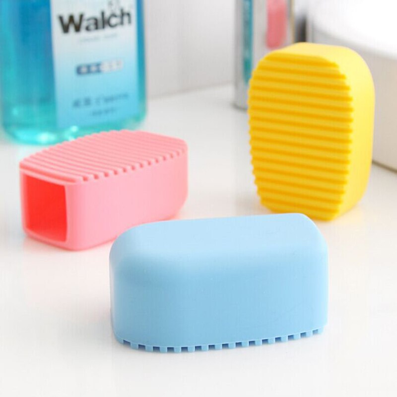 Candy-kleurige Hand-Held Dikke Siliconen Wasborstel Mini Wassen Boord Kleine Plastic Wasbord