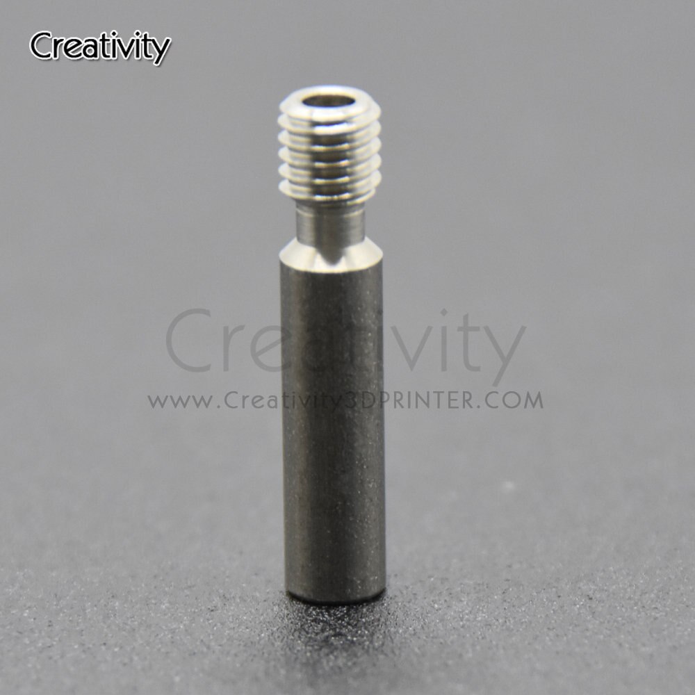 Creativity MK8 Heatbreak All Metal Heat Break 1.75mm Throat PTFE M6 Length 30mm for Makerbot 3D Printer Extruder Hotend