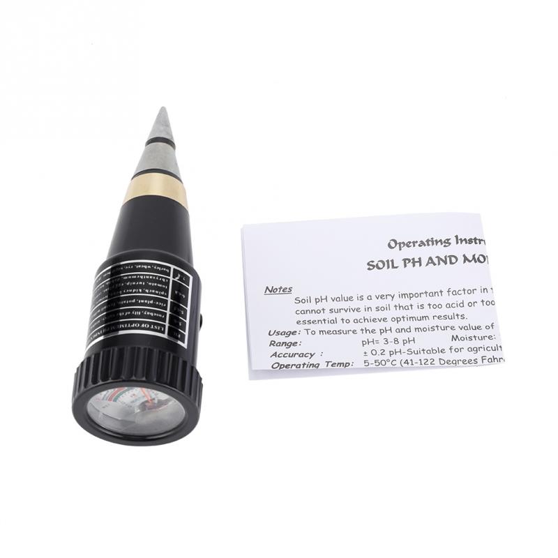 2 in 1 Humidity Monitor Detector PH Soil Meter Moist Moisture Light Sensor PH Soil Meter Moisture Meter