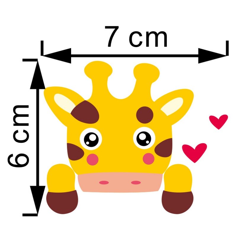 Funny Zoo Animals Patterns Switch Stickers For Kids Room Home Decoration 3D PVC Wall Decals DIY Cartoon Cat Dog Mural Art #1